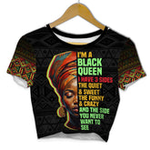 Black Queen Croptop T Shirt